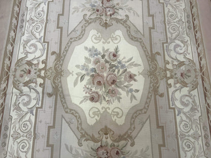 Aubusson Rug 6x9, Elegant, Flatweave, French European Design - Nuvé
