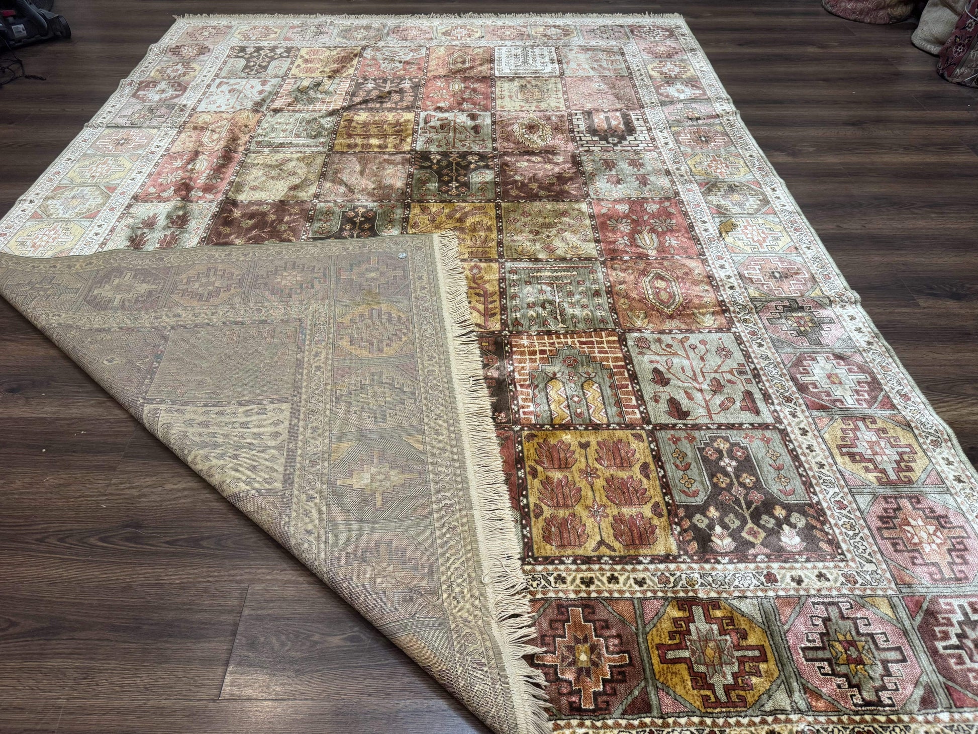 Panel Design Rug 8 x 10.6, Oriental Carpet, Belgium Power Loomed Rug - Nuvé