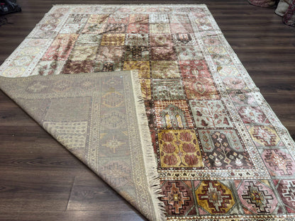 Panel Design Rug 8 x 10.6, Oriental Carpet, Belgium Power Loomed Rug - Nuvé