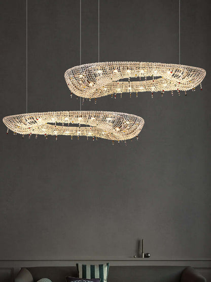 Oval Modern Crystal Chandelier - Nuvé