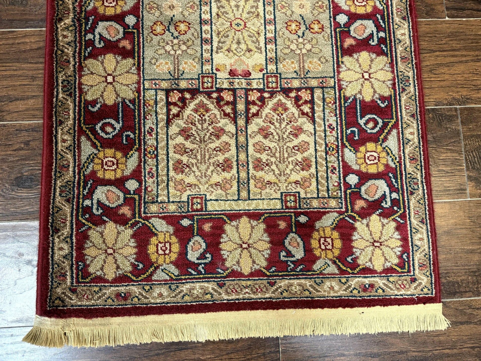 Karastan Runner Rug 2.6 x 8.6, Antique Legends Bakhtiari 2200, Vintage Wool Karastan Runner Rug, Panel Design - Nuvé