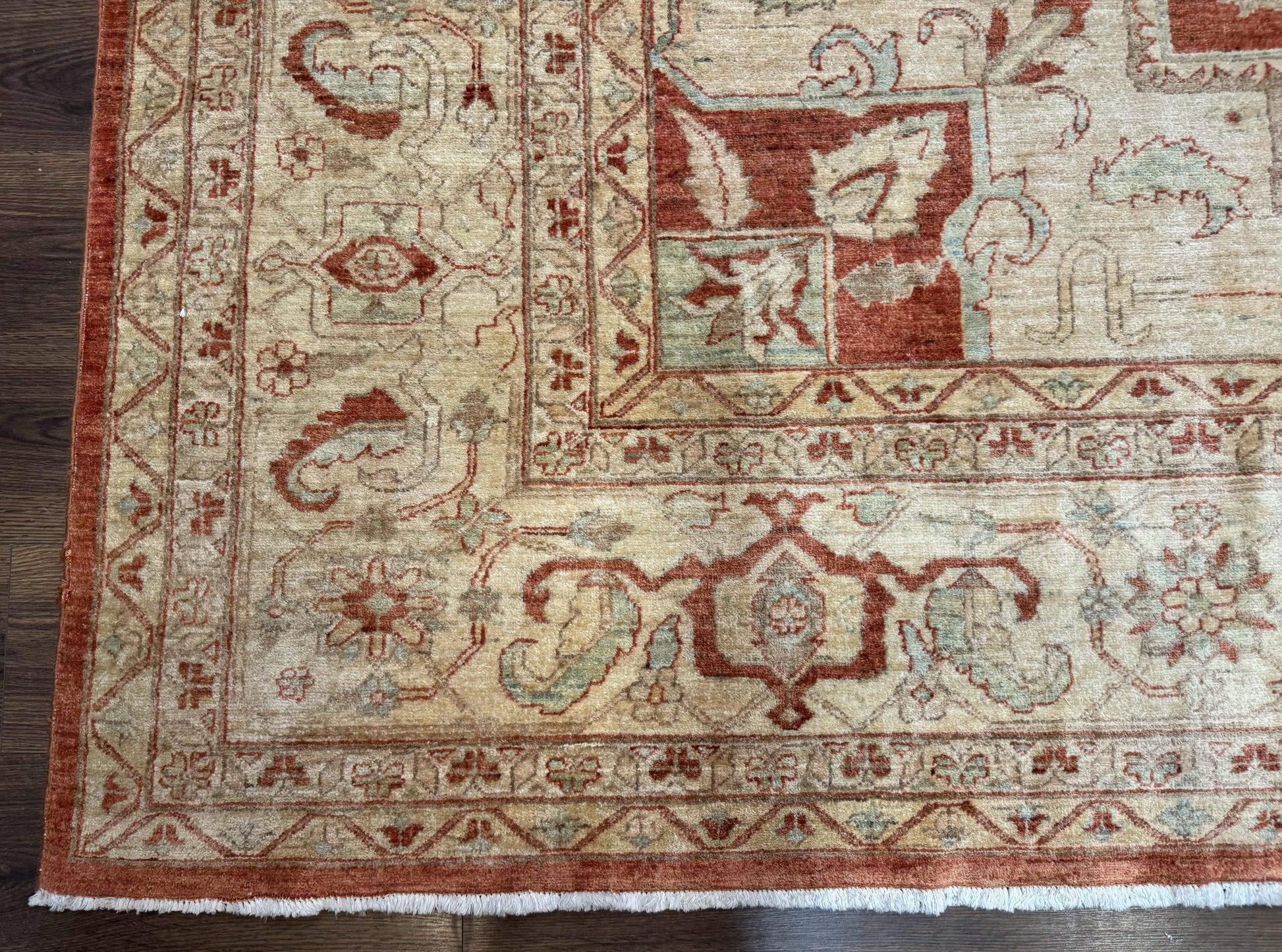 Turkish Heriz Serapi Rug 9x13, Geometric Medallion - Nuvé