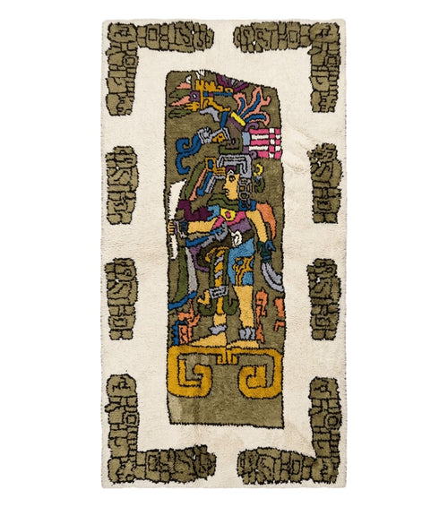 4' X 7' Vintage Handmade Knotted Tribal Nomadic Shag Wool Rug Carpet Prince