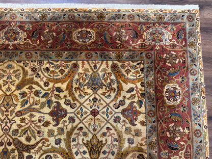 Indo Persian Rug 8x10, Teawash Bidjar Carpet, Allover Pattern - Nuvé