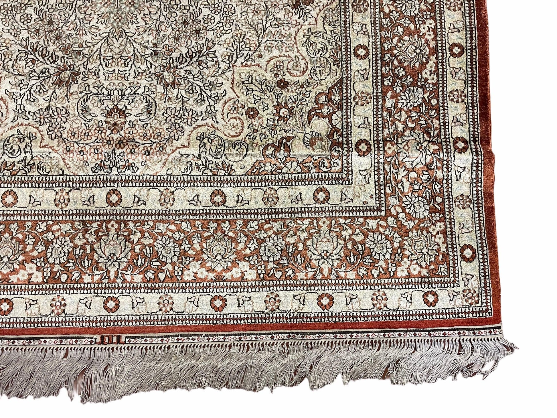 4' X 6' Vintage Fine Handmade Chinese Oriental Silk Rug 400 KPSI Wow - Nuvé