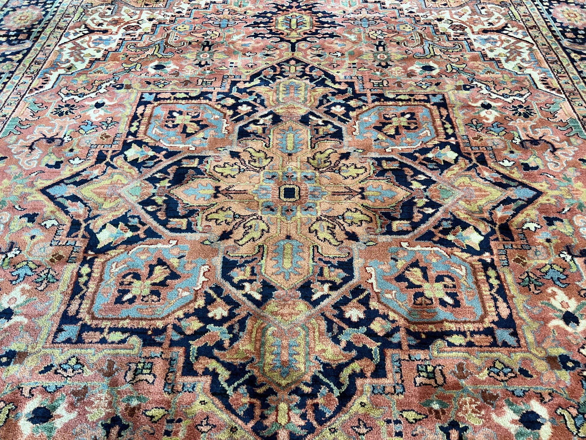 Karastan Rug 8.8 x 12, Karastan Heriz #726, Wool Pile Karastan Area Rug, Rare Hard to Find, Original 700 Series - Nuvé