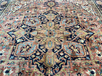 Karastan Rug 8.8 x 12, Karastan Heriz #726, Wool Pile Karastan Area Rug, Rare Hard to Find, Original 700 Series - Nuvé