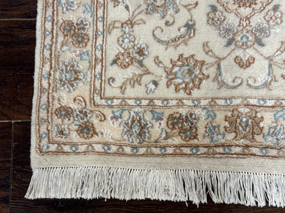 Small Persian Tabriz Rug 2.6 x 3.8, Vintage, Wool and Silk Highlights, Fine 225 KPSI - Nuvé