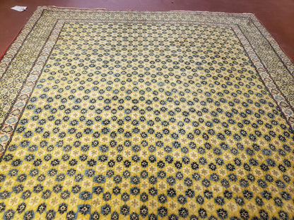 5x7 Authentic Handmade Rug Star Of David Wool Rug Green Rug Gold Rug 4x6 Rug - Nuvé