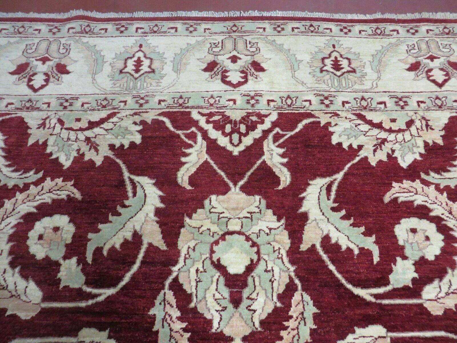8' X 10' Vintage Fine Handmade Peshawar Agra Chobi Rug - Nuvé