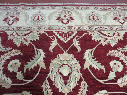 8' X 10' Vintage Fine Handmade Peshawar Agra Chobi Rug - Nuvé