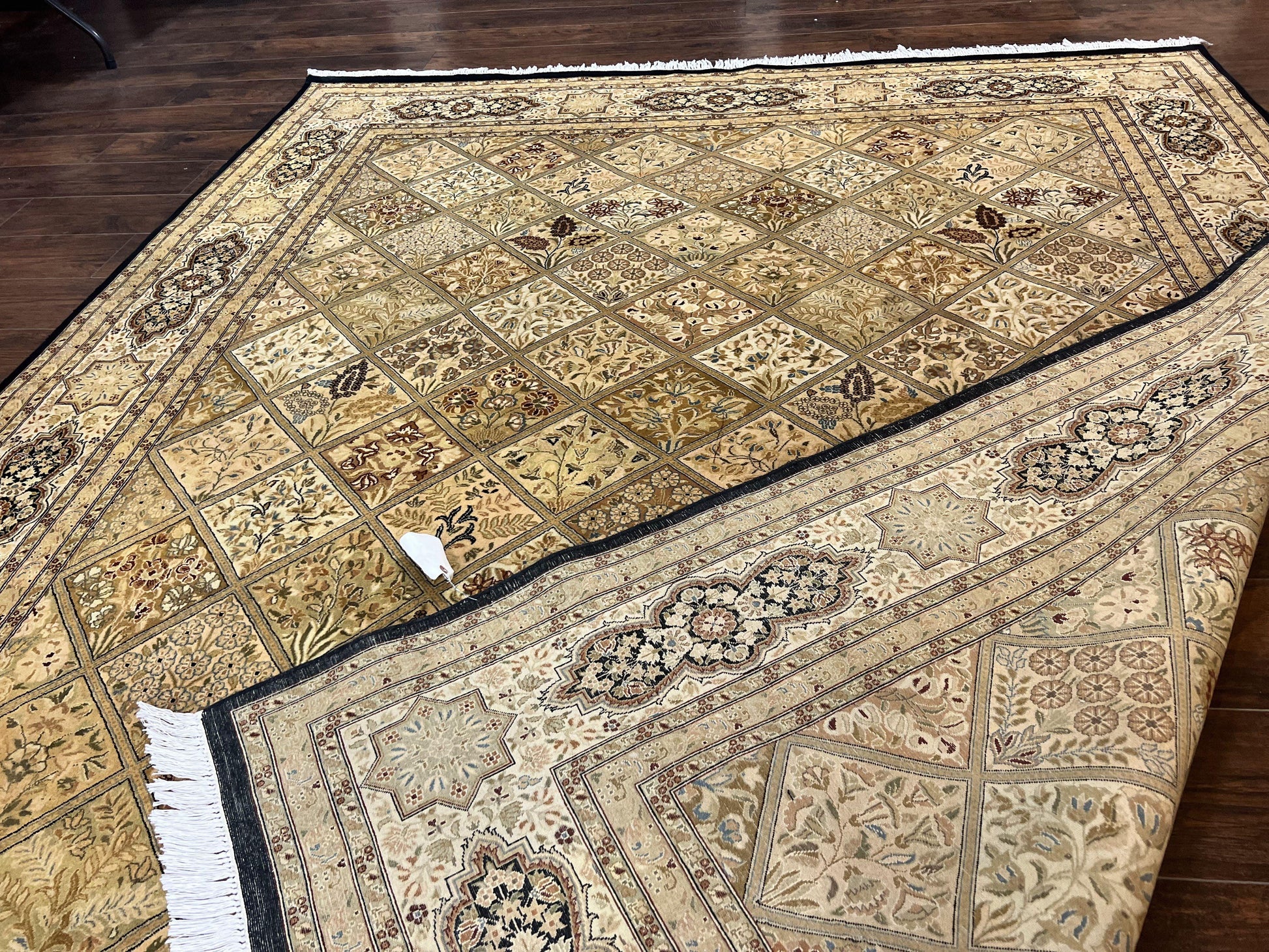 Pak Persian Rug 8x10, Multipanel Kirman Design, Wool Hand Knotted Vintage Carpet, Fine Weave Oriental Rug 8 x 10 - Nuvé