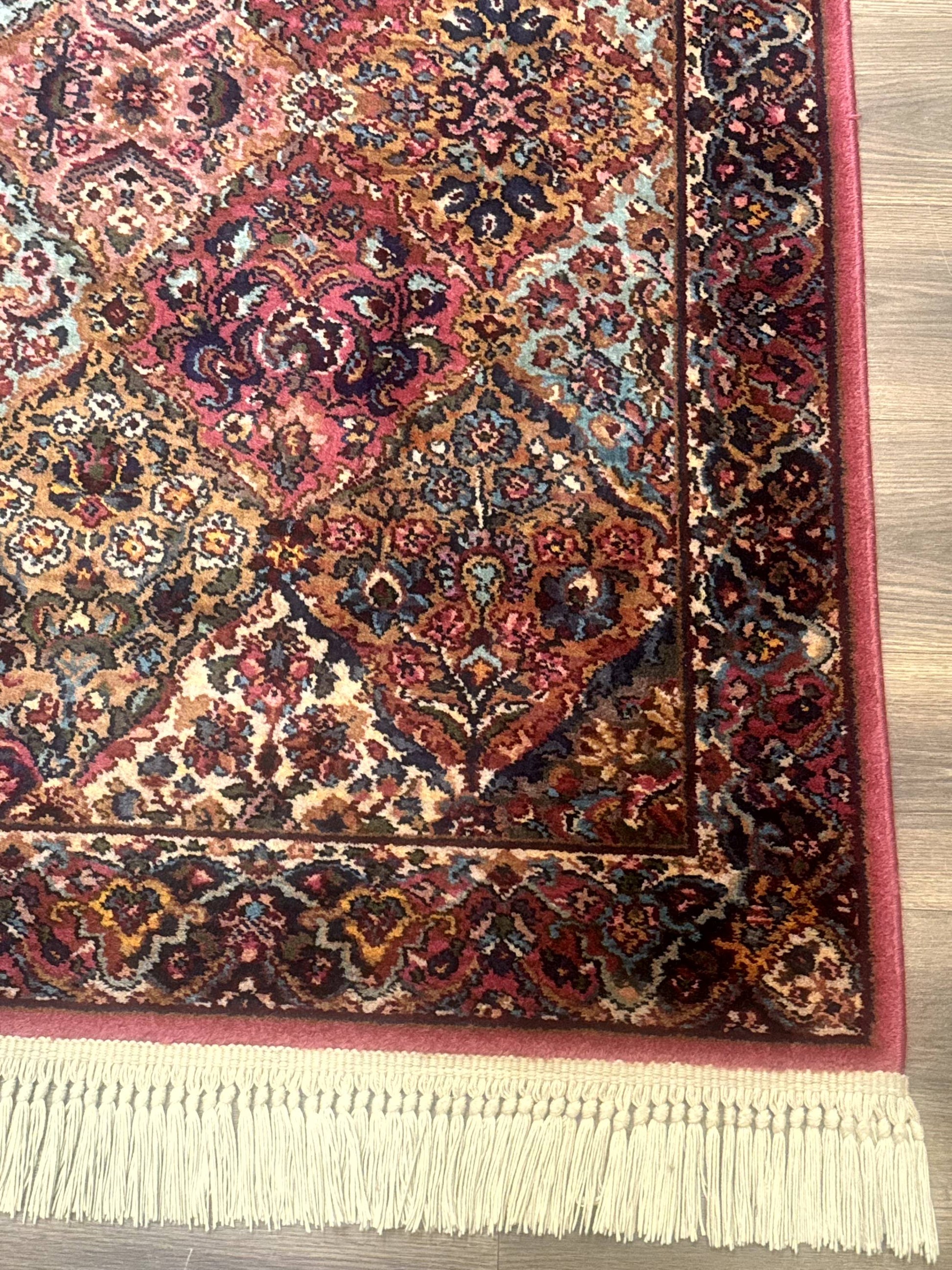 Karastan Rug 3x5 Multicolor Panel Kirman #717, Original 700 Series, Wool Pile, Discontinued - Nuvé