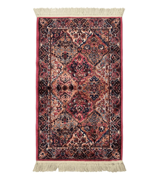 Karastan Rug 3x5 Multicolor Panel Kirman #717, Original 700 Series, Wool Pile, Discontinued