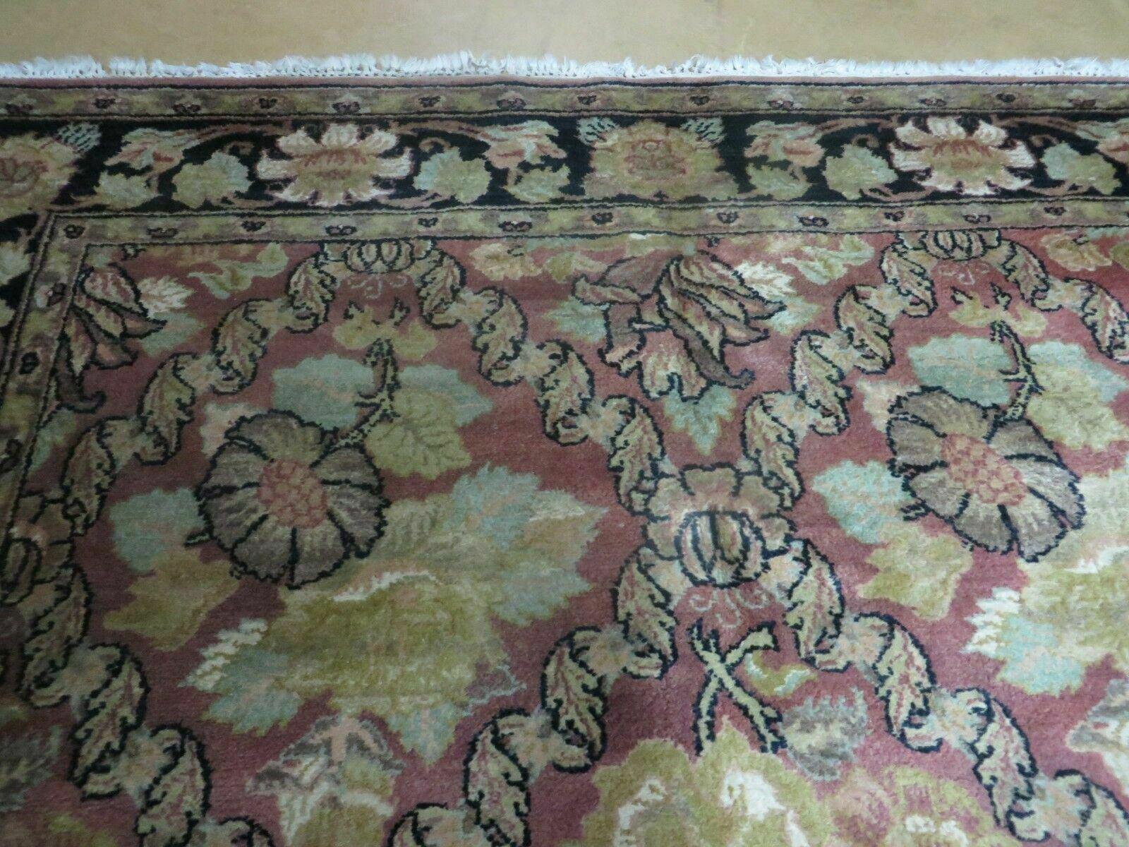 6' X 9' Handmade India Floral Oriental Wool Rug Carpet - Nuvé