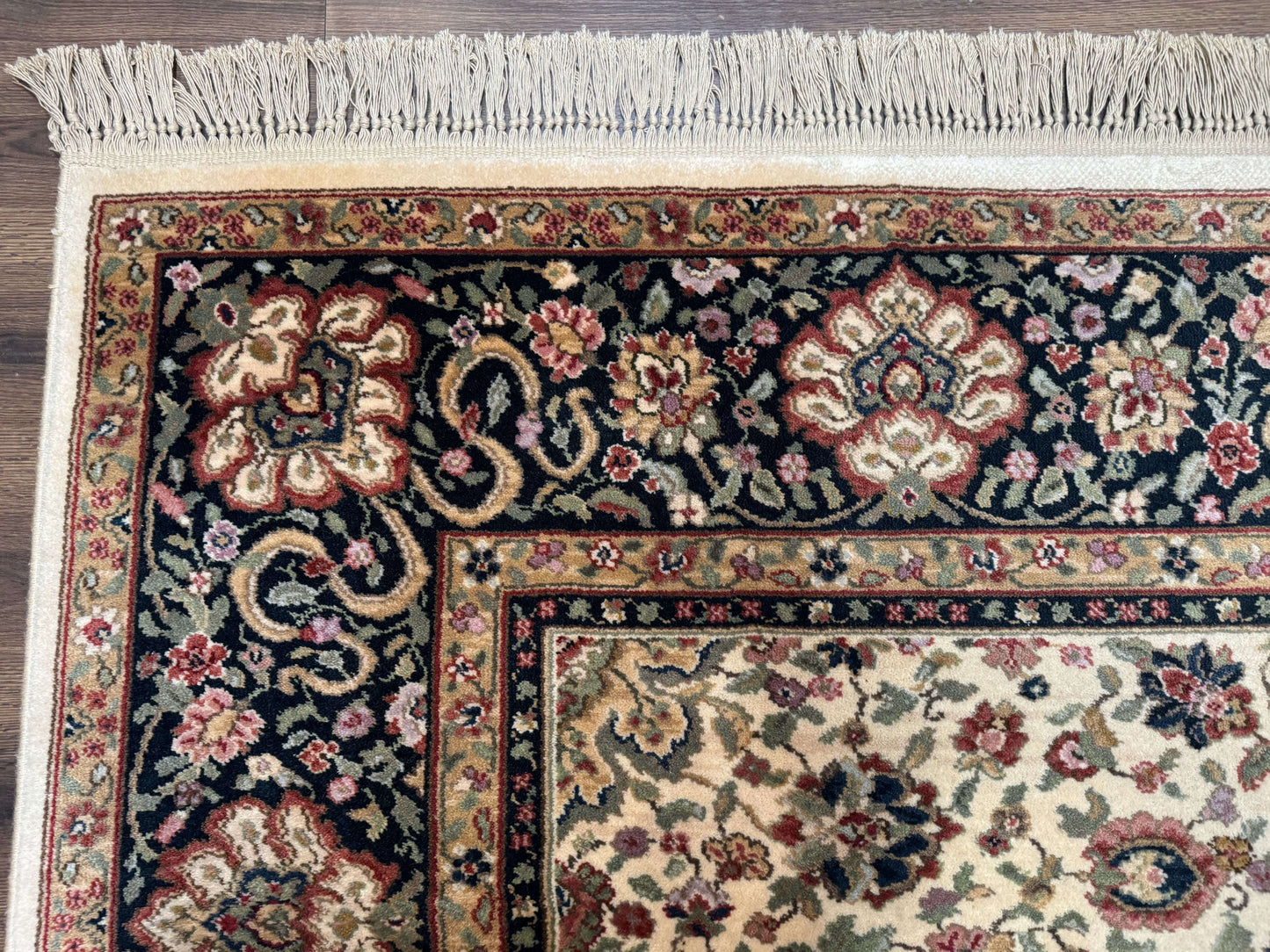 Karastan Rug 8.8 x 12 Ivory Indo Kirman #700/706, Wool Original Series - Nuvé