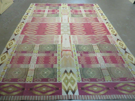 7' X 10' Michaelian & Kohlberg Handmade Aubusson Design Needlepoint Rug Rare - Nuvé