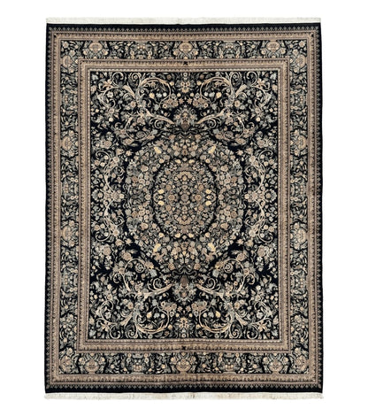 Pak Persian Rug 10x14, Elegant Floral Carpet, Fine 225 KPSI