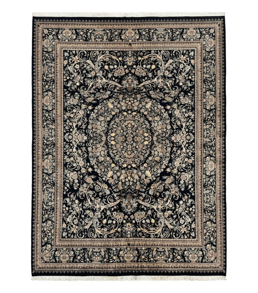 Pak Persian Rug 10x14, Elegant Floral Carpet, Fine 225 KPSI