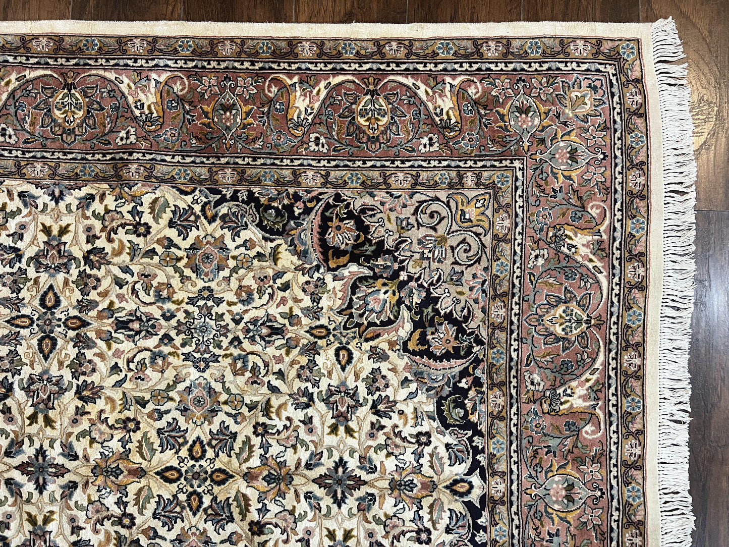 Pak Persian Rug 5x8, Handmade Wool Oriental Carpet, Vintage Rug, Floral Allover, Very Fine 320 KPSI - Nuvé