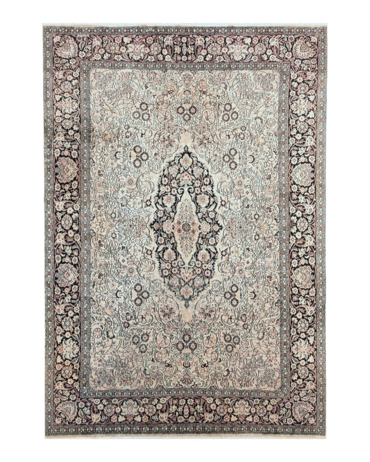 Silk Indian Kashmiri Rug 6x9