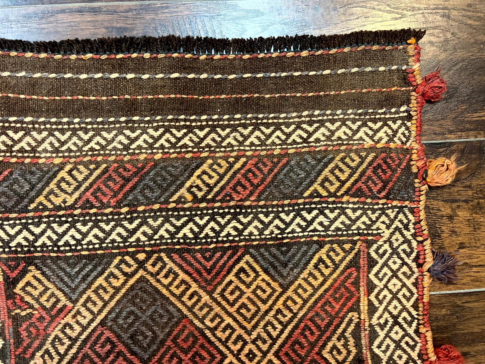 Tribal Runner Rug 2x8, Pakistani Turkoman Runner, Wool Handmade Vintage Rug - Nuvé