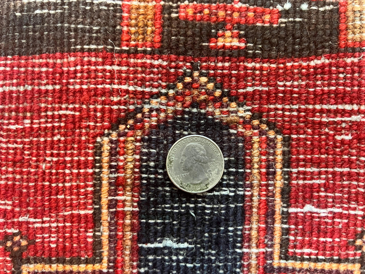 Persian Heriz Runner Rug 3.7 x 11, Persian Tribal Runner, Handmade Wool, Medallions, Geometric, Red, Antique Vintage Hand Knotted Rug - Nuvé
