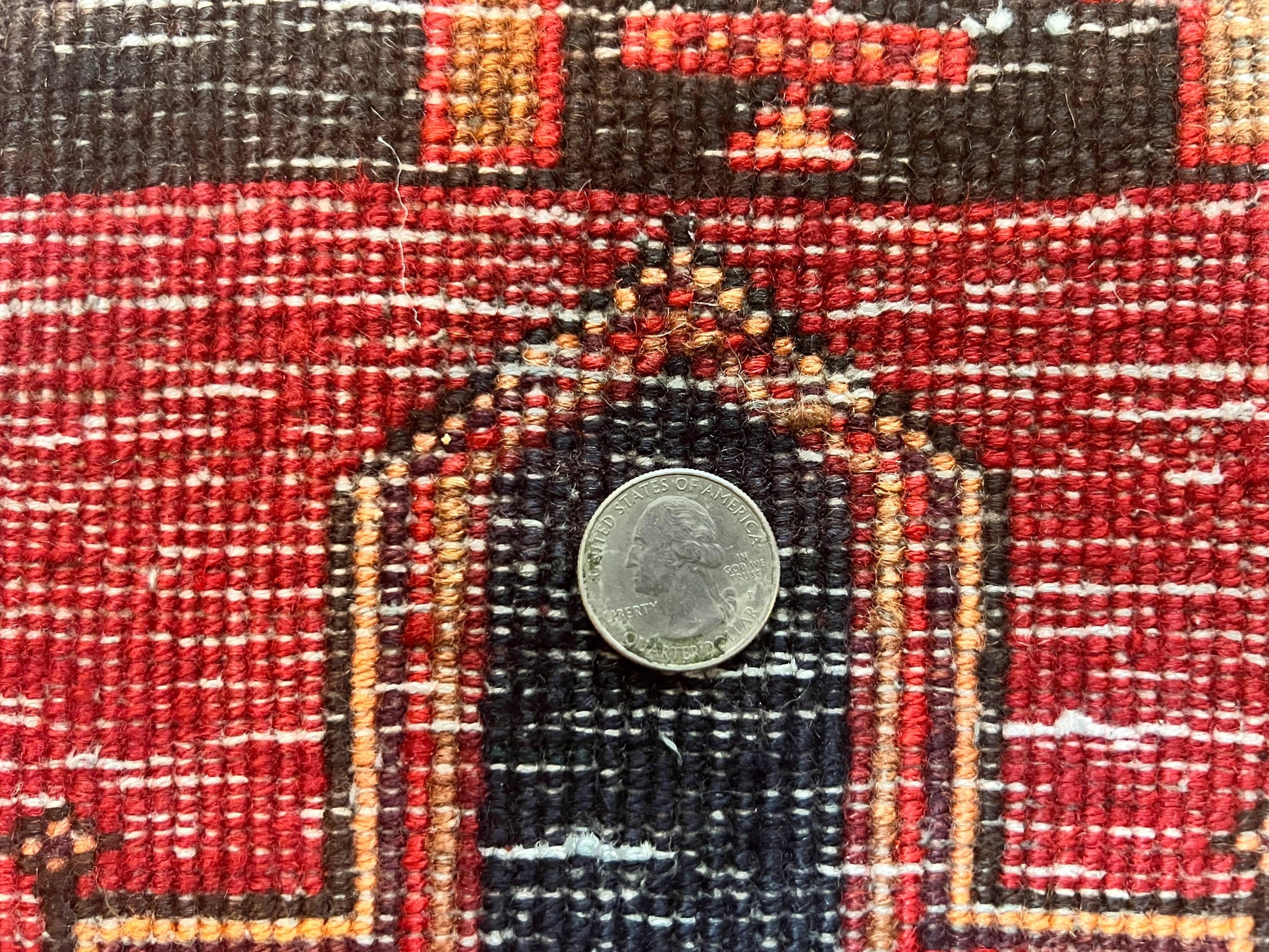 Persian Heriz Runner Rug 3.7 x 11, Persian Tribal Runner, Handmade Wool, Medallions, Geometric, Red, Antique Vintage Hand Knotted Rug - Nuvé