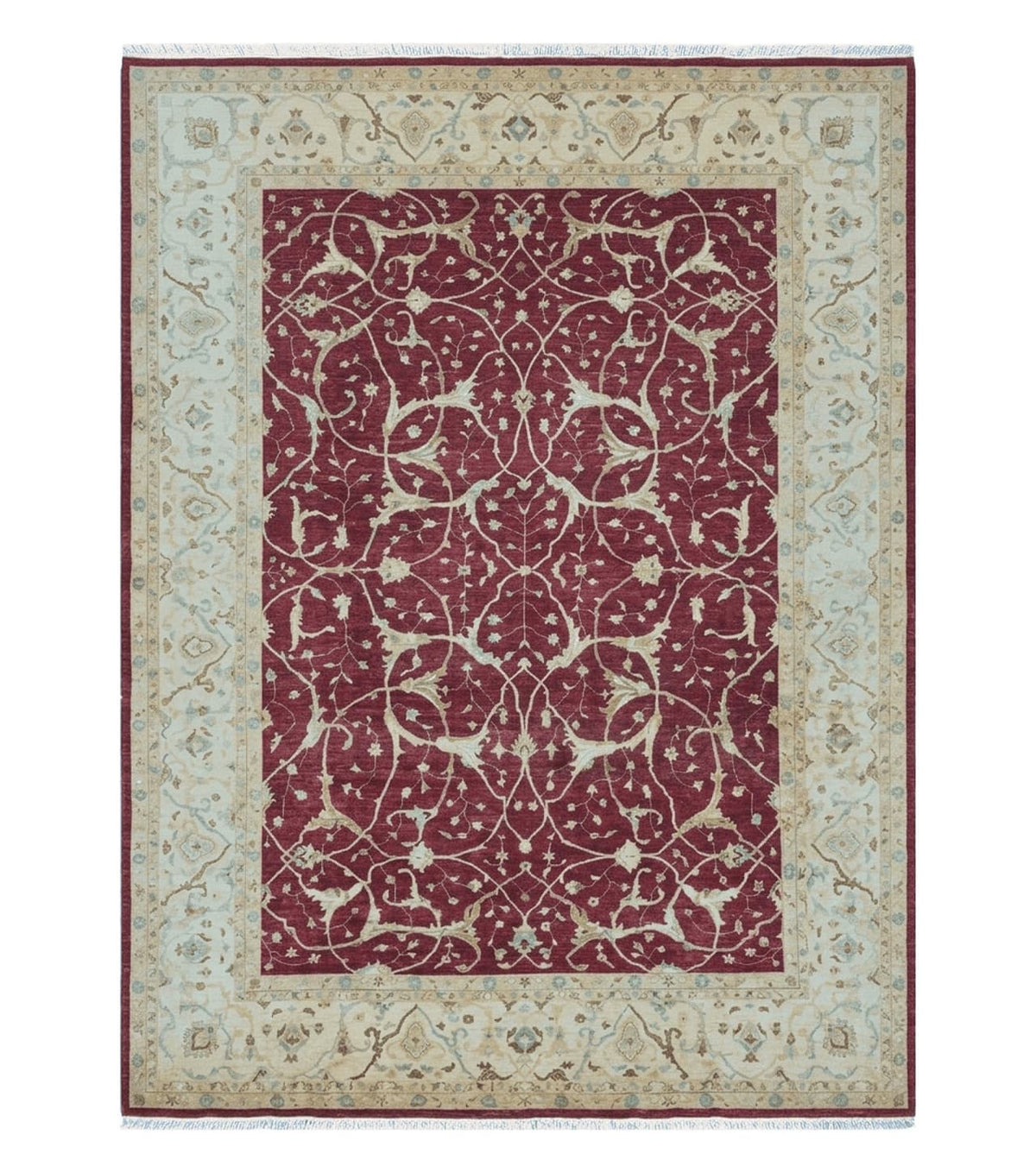 10' X 14' Vintage Handmade PESHAVAR CHOBI Pakistani Agra Wool Carpet Nice