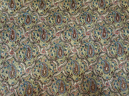 4' X 7' Handmade Turkish Wool Rug Paisley Hand Knotted Flowers One Of A Kind - Nuvé