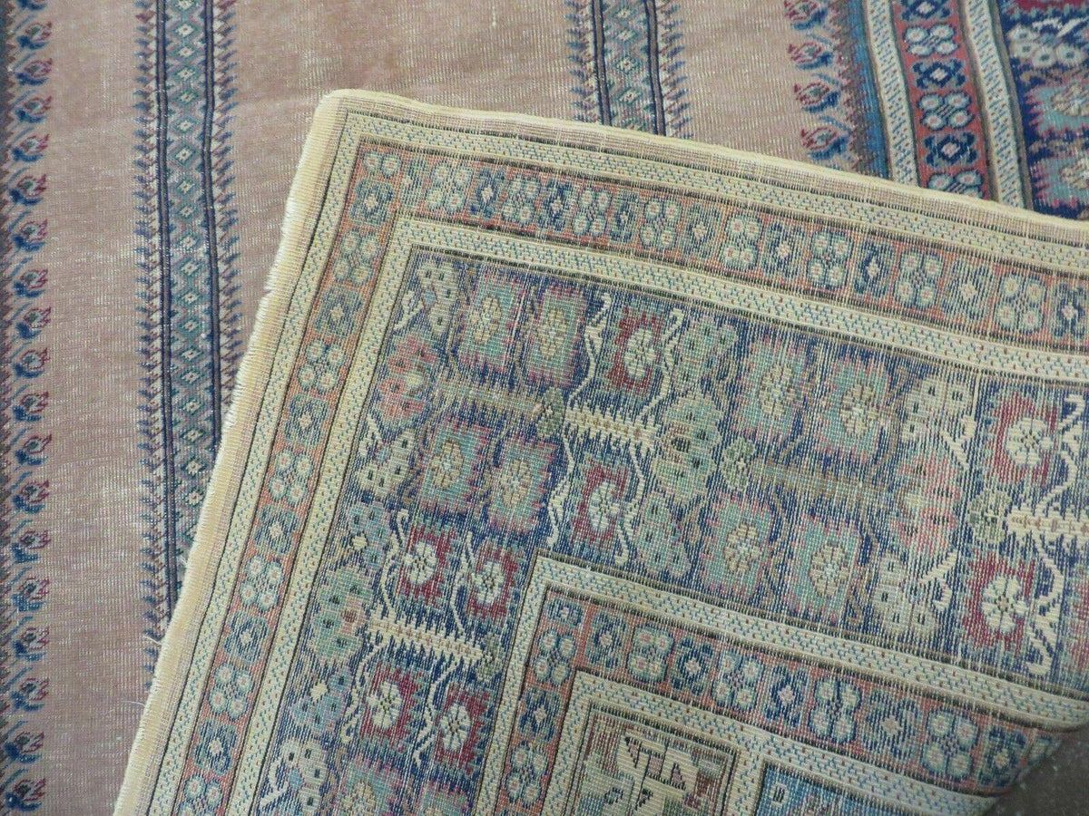 4' X 6' Antique Handmade Turkish Mehrab Prayer Wool Rug Lantern Beautiful