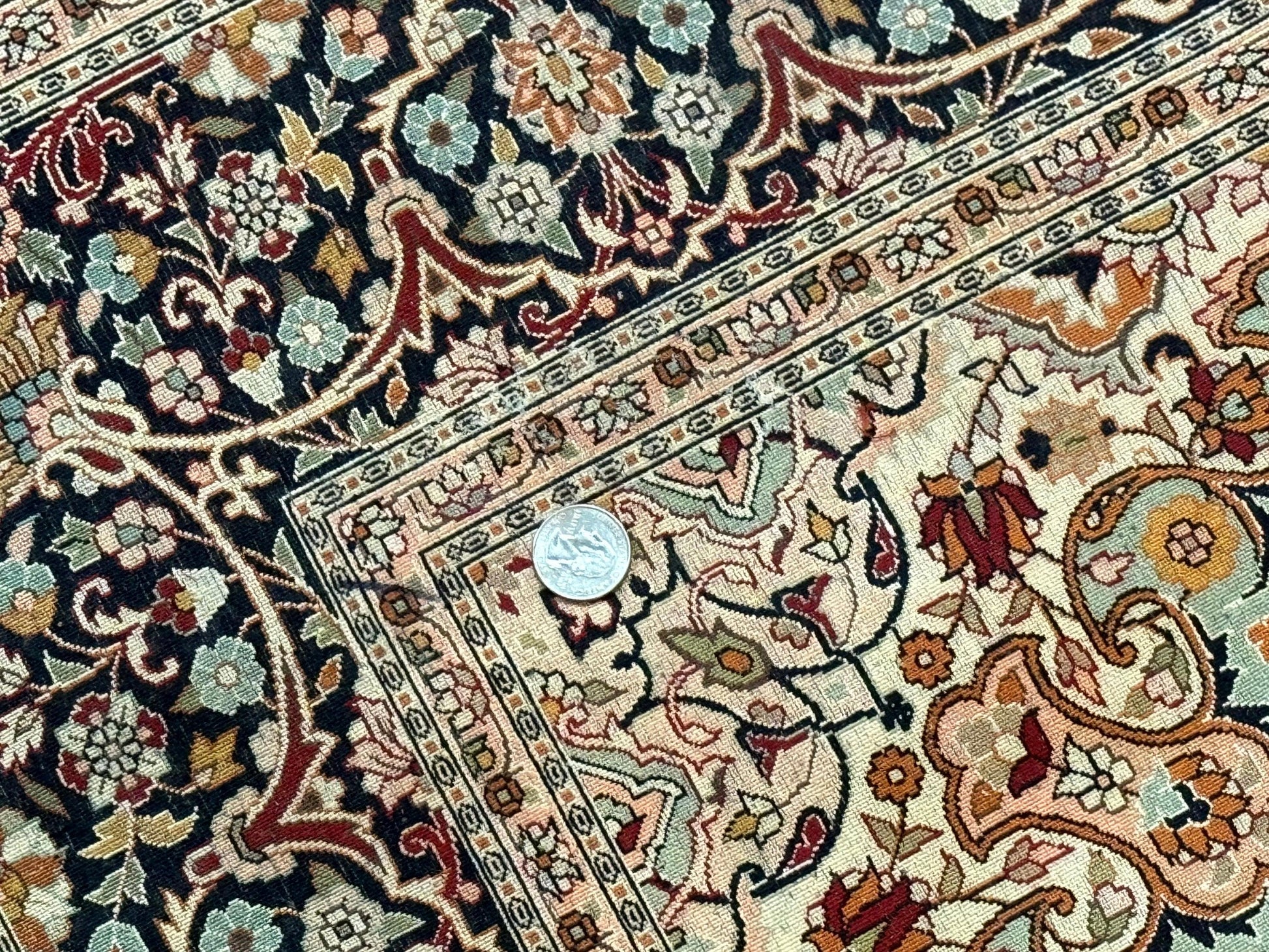 4x6 Silk Rug, Very Fine 650 KPSI, Silk Persian Carpet, Red, Floral Medallion, Sino Persian - Nuvé