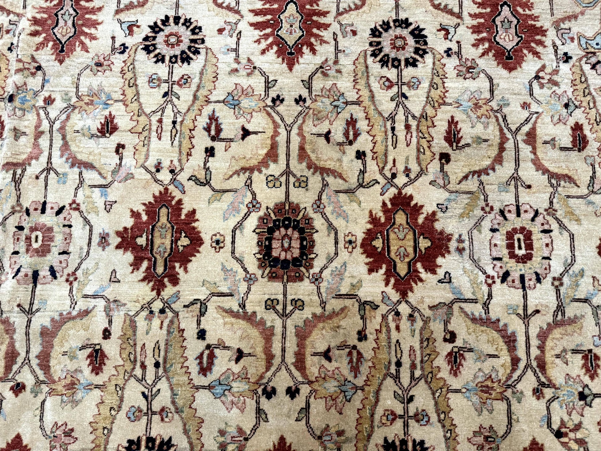 Large Palace Sized Stark Carpet 13x19, Traditional Wool Handmade Rug, Beige - Nuvé