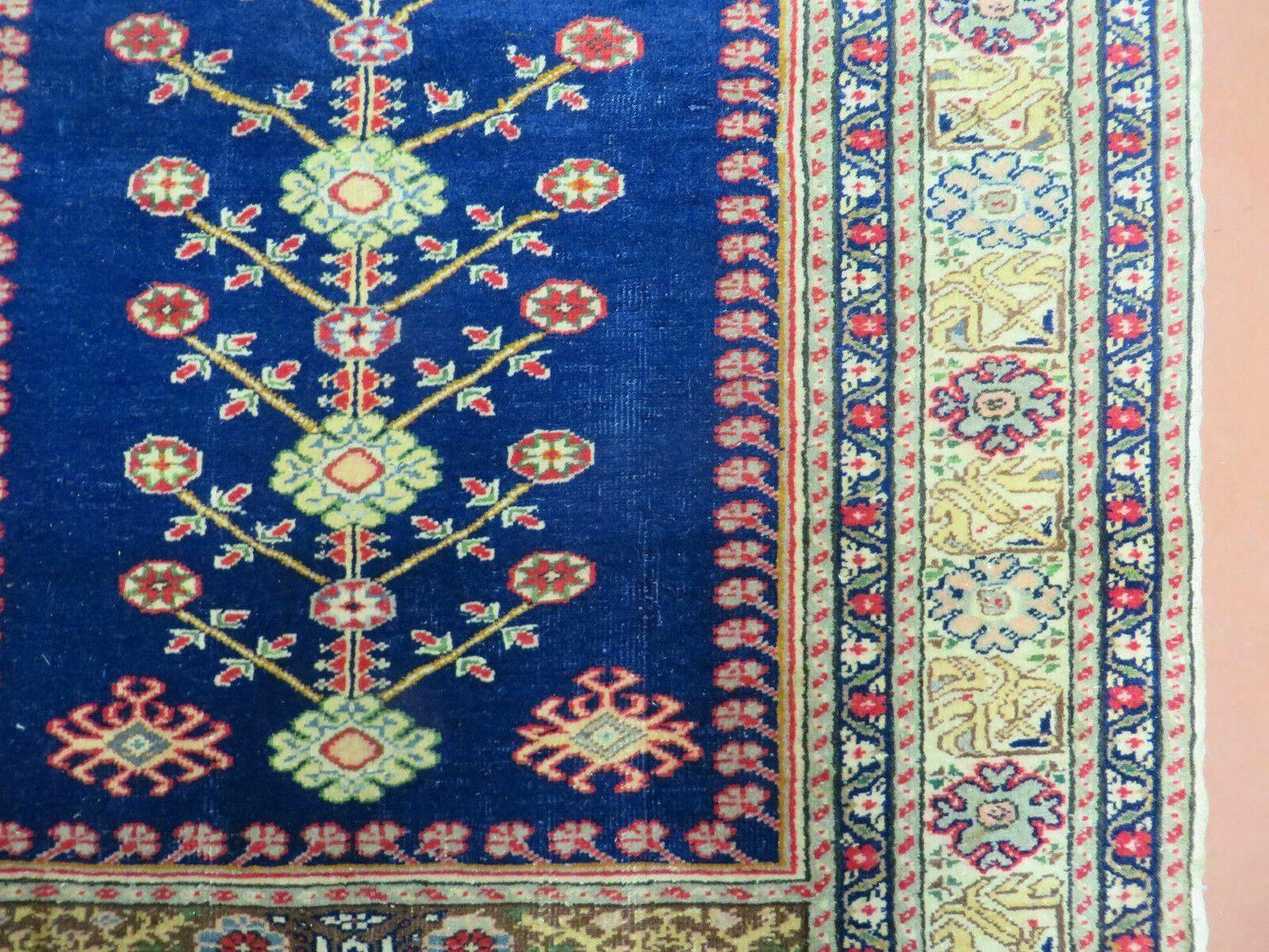 3' X 4' Semi Antique Handmade Turkish Prayer Kaisery Wool Rug Nice - Nuvé