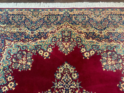 Power Loomed Persian Oriental Rug 9x12, Vintage Wool Pile, Kirman Design - Nuvé