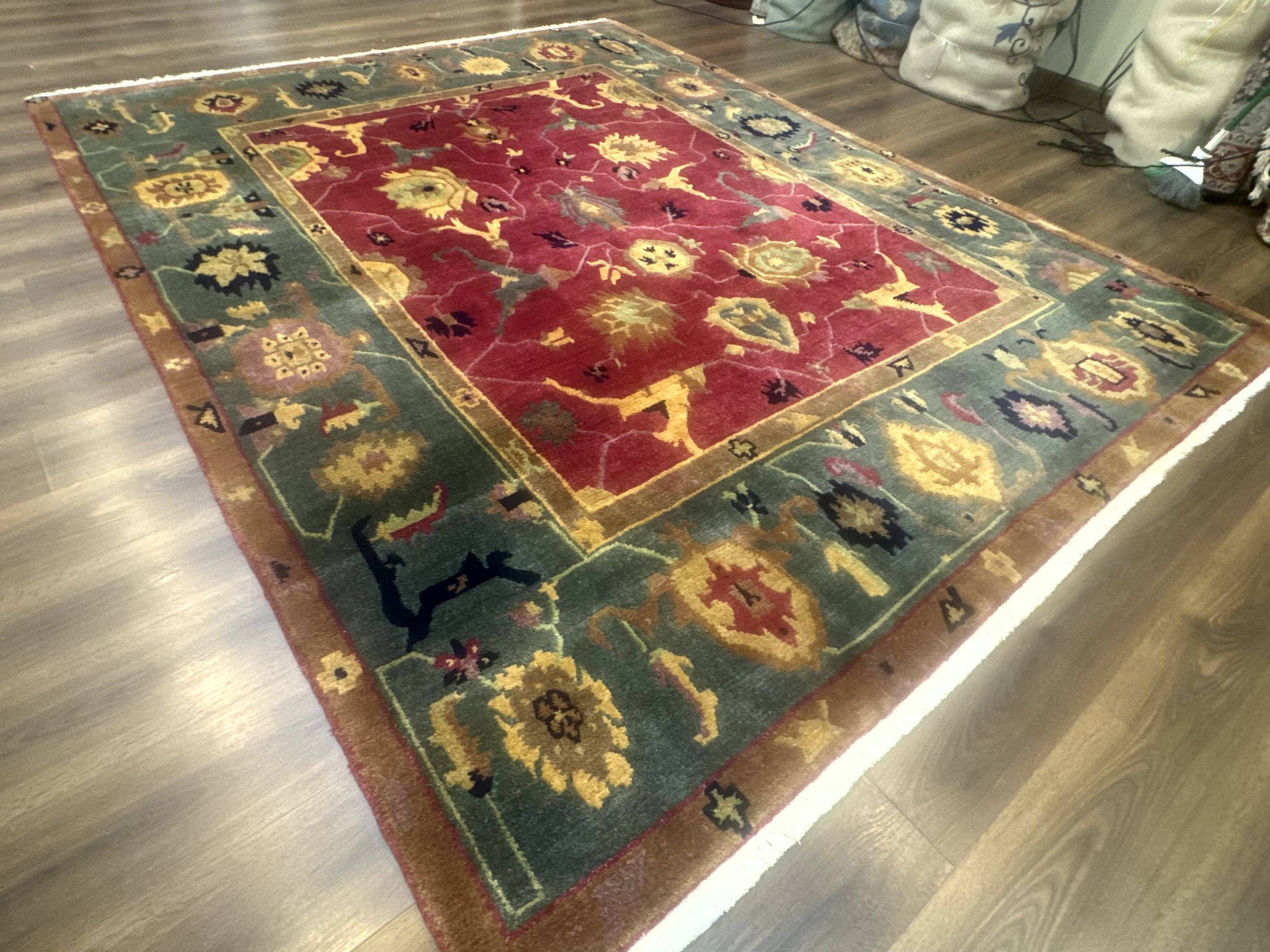 Tufenkian Rug 8x10, Tibetan Room Sized Carpet, Soft Thick Wool Pile - Nuvé