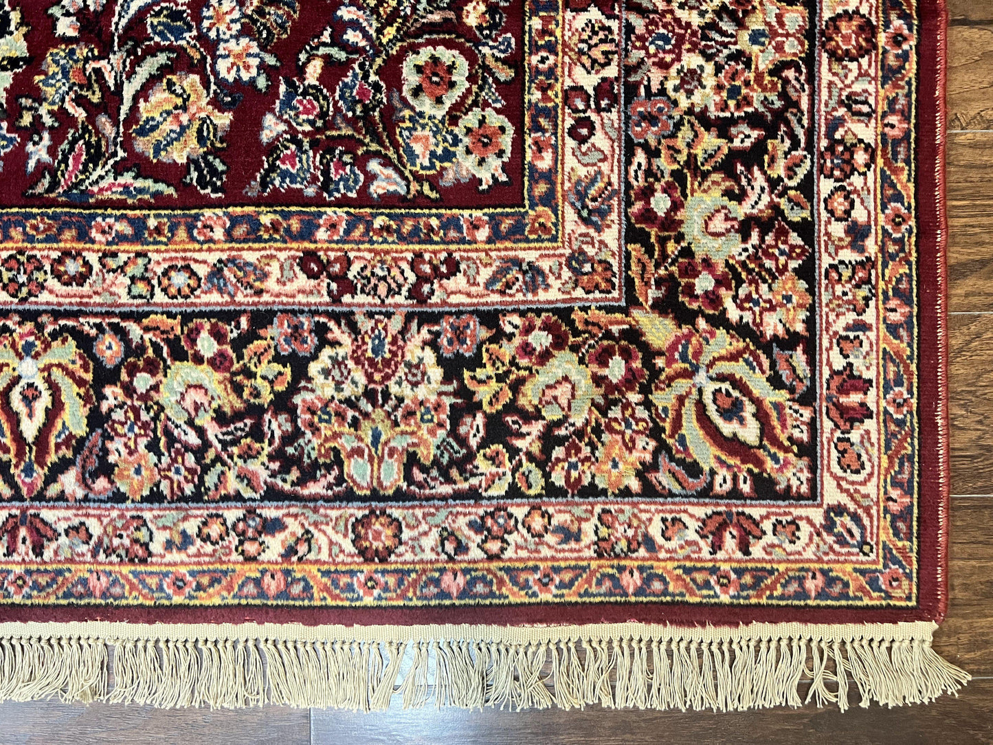 Karastan Rug 9x12 Red Sarouk #785, Wool Karastan Carpet, Discontinued Vintage, Original 700 Series, Karastan Area Rug - Nuvé