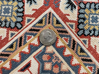 Turkish Kayseri Silk Rug 4x6, Hand Knotted Handmade Vintage Allover Pattern, Fine Silk Oriental Carpet 4 x 6 ft, Traditional Rug, Cream - Nuvé