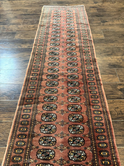 Pakistani Turkoman Bokhara Runner Rug 2.8 x 12, Oriental Runner for Hallway - Nuvé