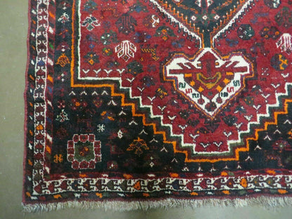 4' X 6' Antique Handmade Turkish Wool Veg Dyes Rug Organic Red Nice M10 - Nuvé