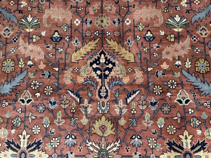 Indo Persian Heriz Rug 10x15, Allover Pattern, Large Wool Handmade Rug - Nuvé