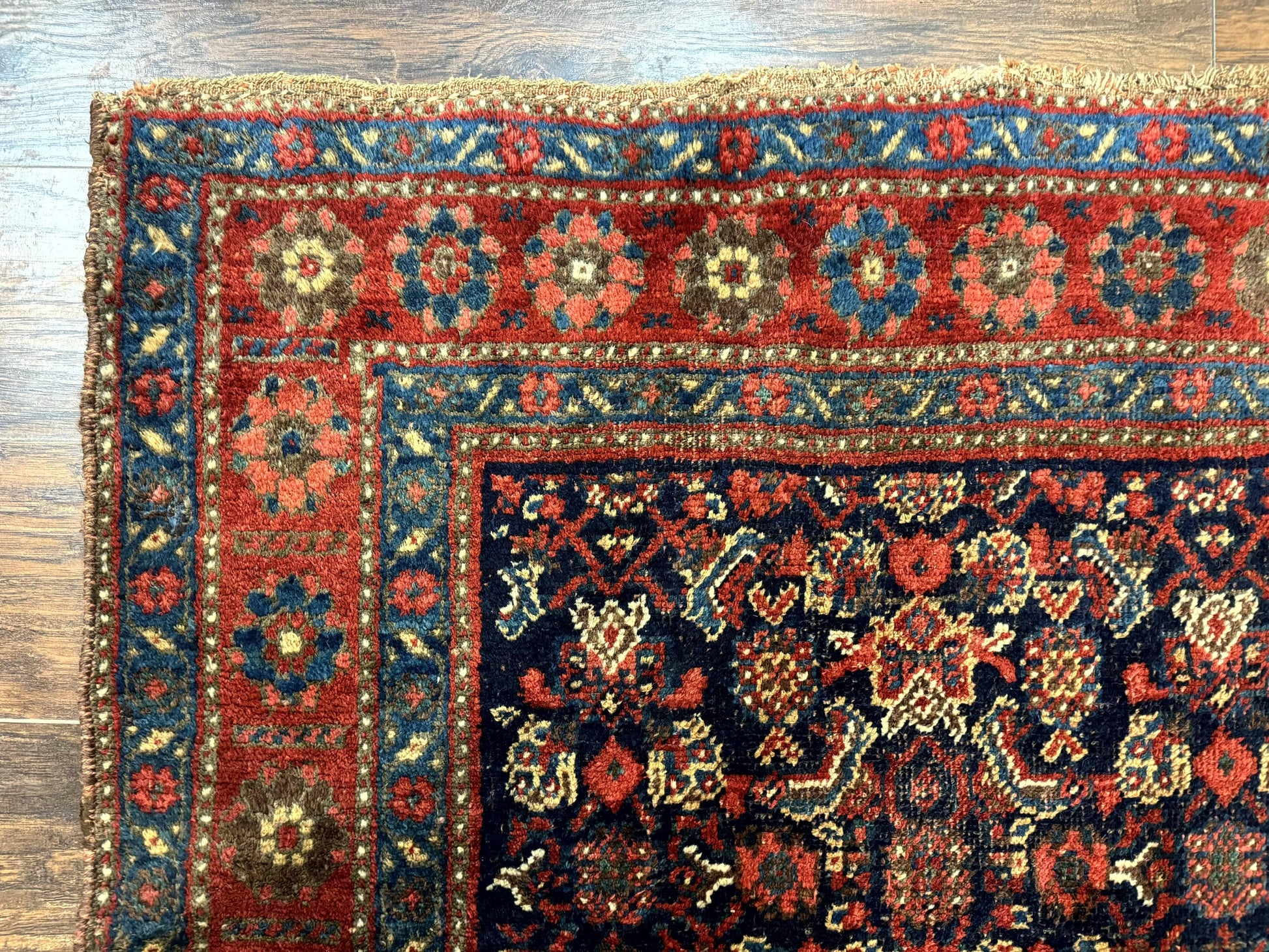 Antique Persian Tribal Rug 4x6, Kurdish Rug - Nuvé