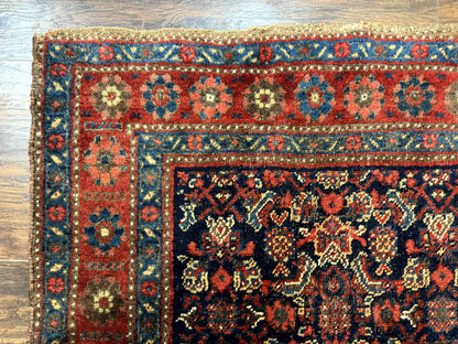 Antique Persian Tribal Rug 4x6, Kurdish Rug - Nuvé