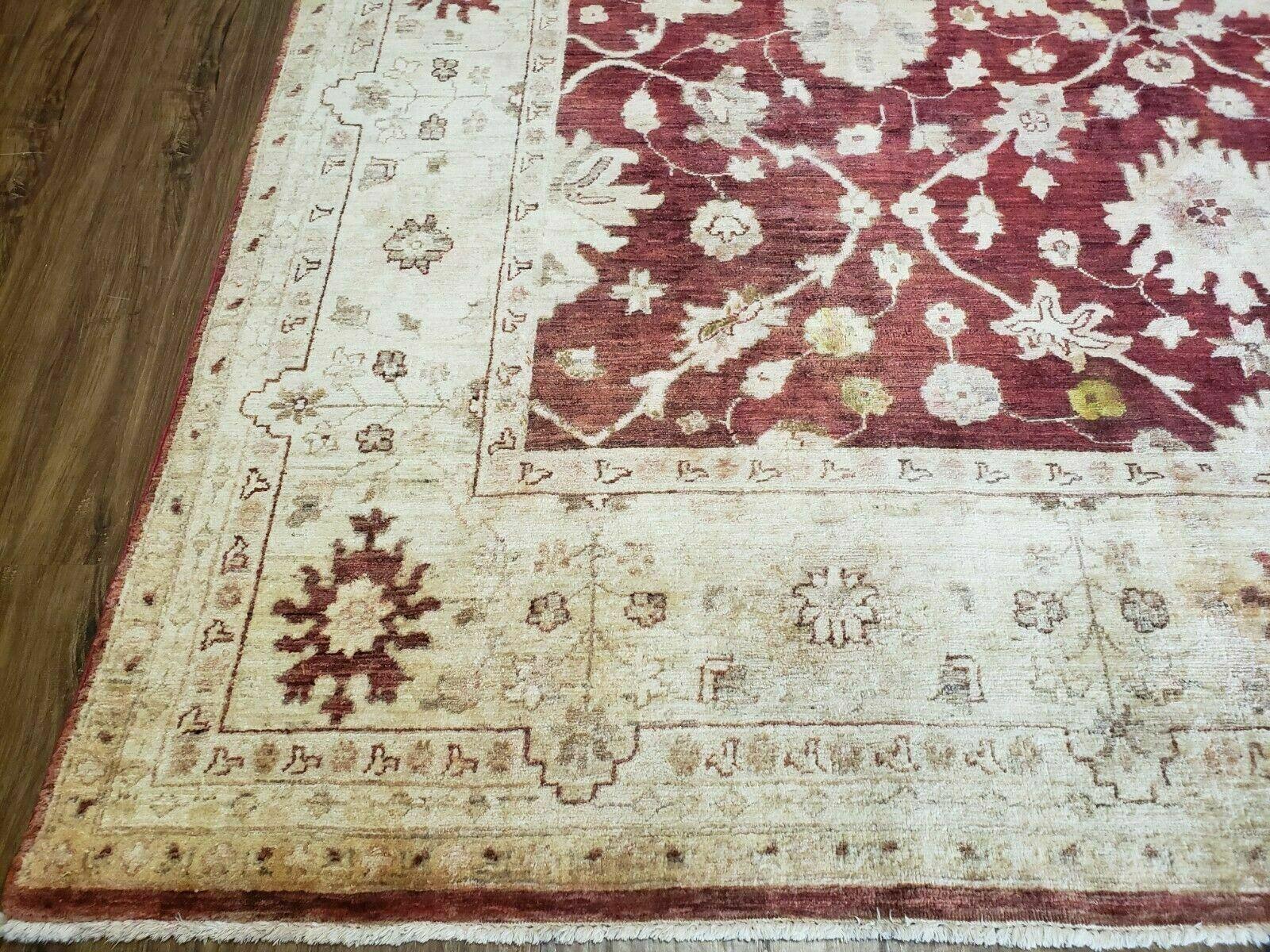 8' X 10' Handmade Peshawar Floral Oriental Wool Rug Hand Knotted Carpet Nice - Nuvé