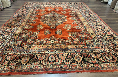 Antique Persian Sarouk Rug 9x12 - Nuvé