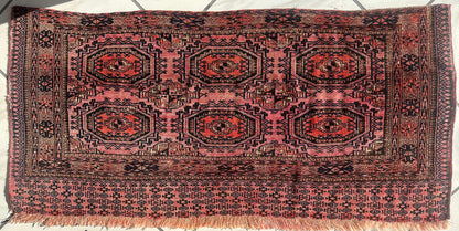 Saryk Turkmen Trapping Torba – 53″ x 25″ - Nuvé