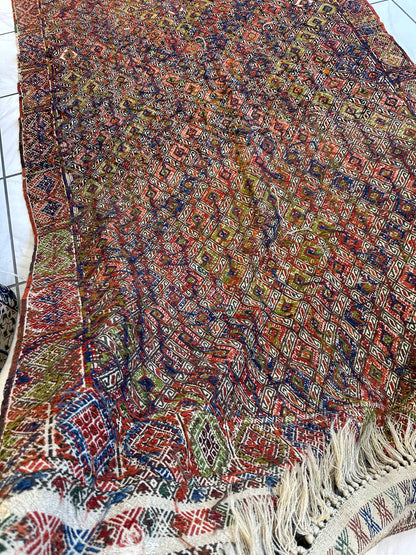 Antique Turkish Jajim Wool Rug 5’6” x 14’5” - Nuvé