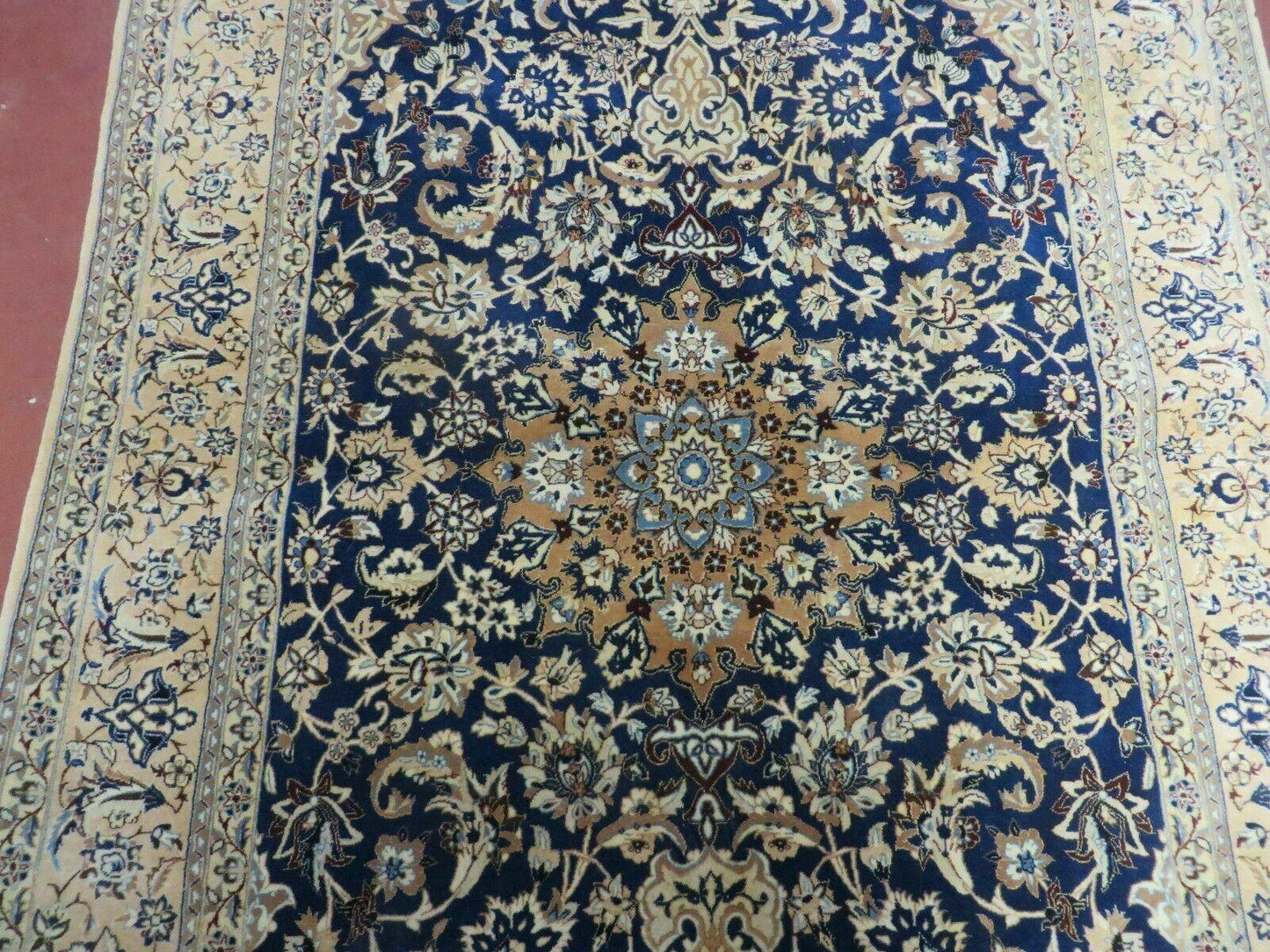4' X 6' Handmade Ultra Fine India Floral Oriental Wool Silk Rug Hand Knotted - Nuvé