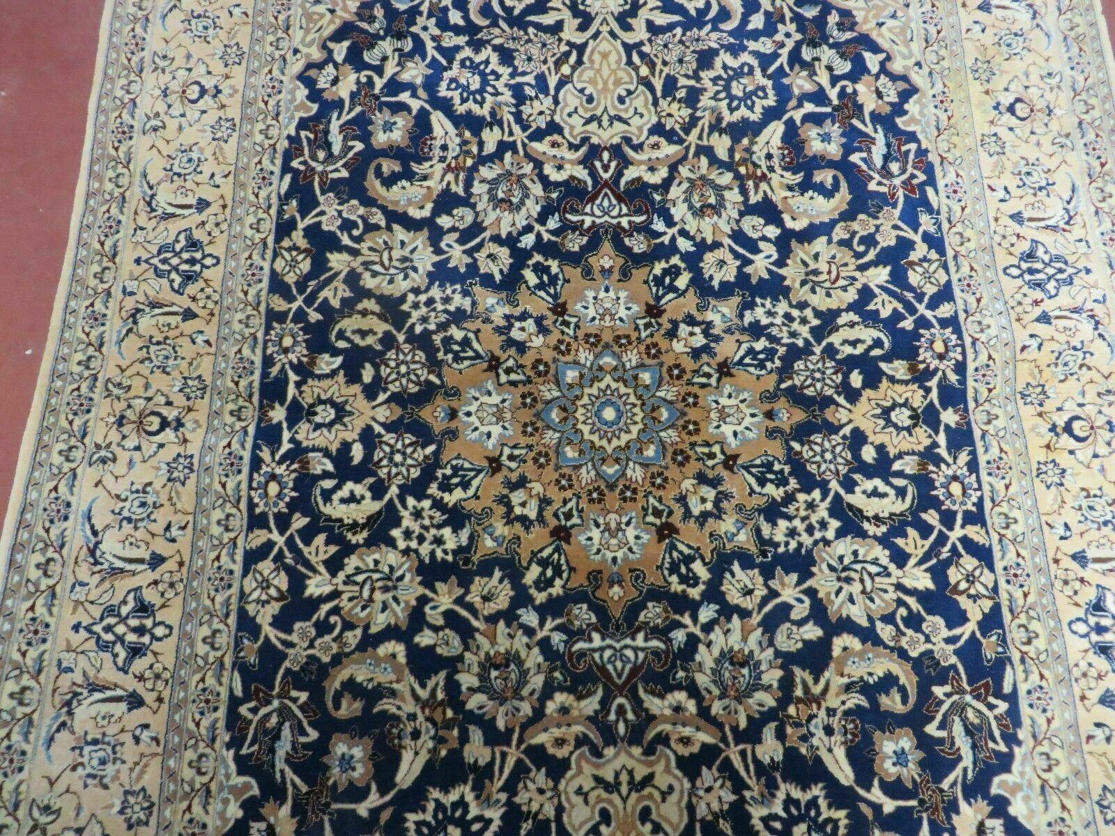 4' X 6' Handmade Ultra Fine India Floral Oriental Wool Silk Rug Hand Knotted - Nuvé