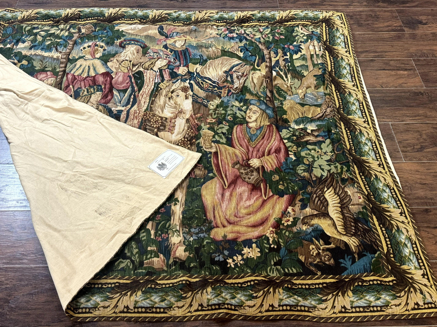 Vintage European Tapestry 5.5 x 8, The Royal Hunt - Nuvé